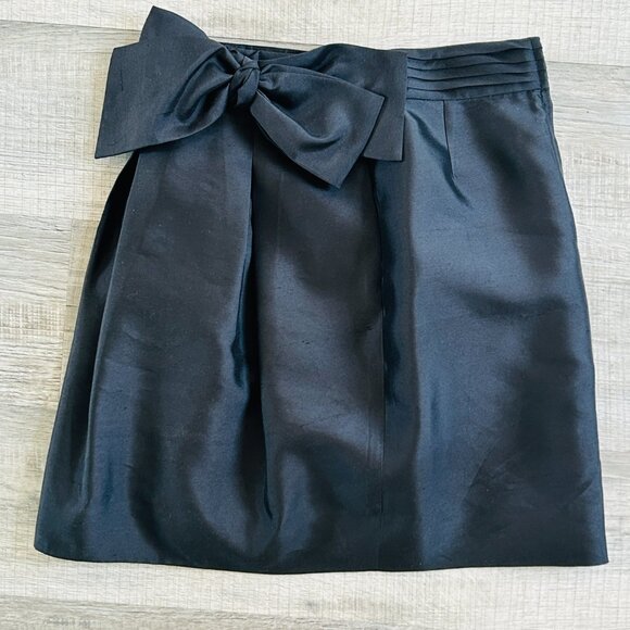 Kate Spade New York Silk Skirt with bow detail and pockets (size 2) - Picture 5 of 16